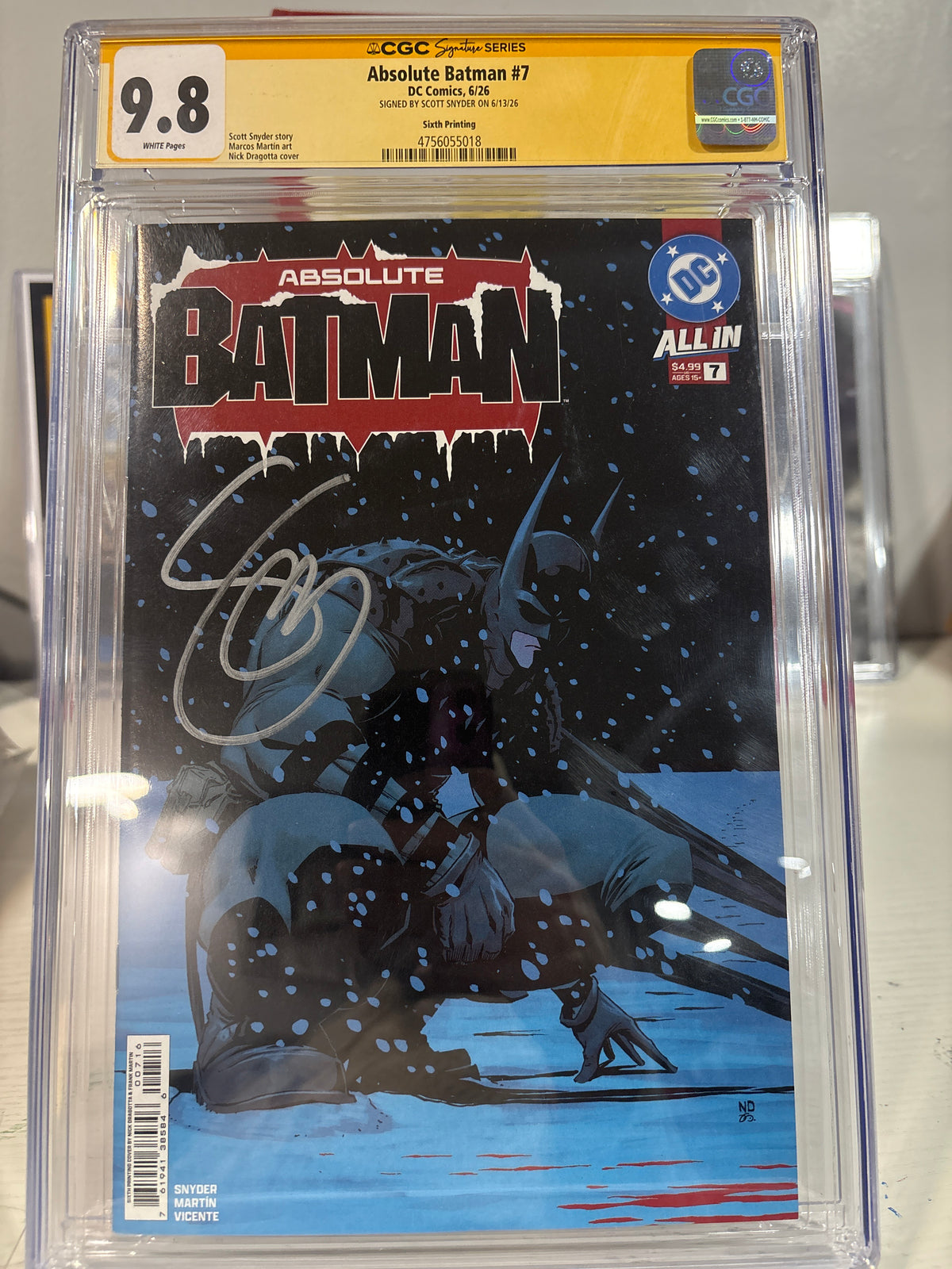 Absolute Batman #7 — CGC Signature Series 9.8
