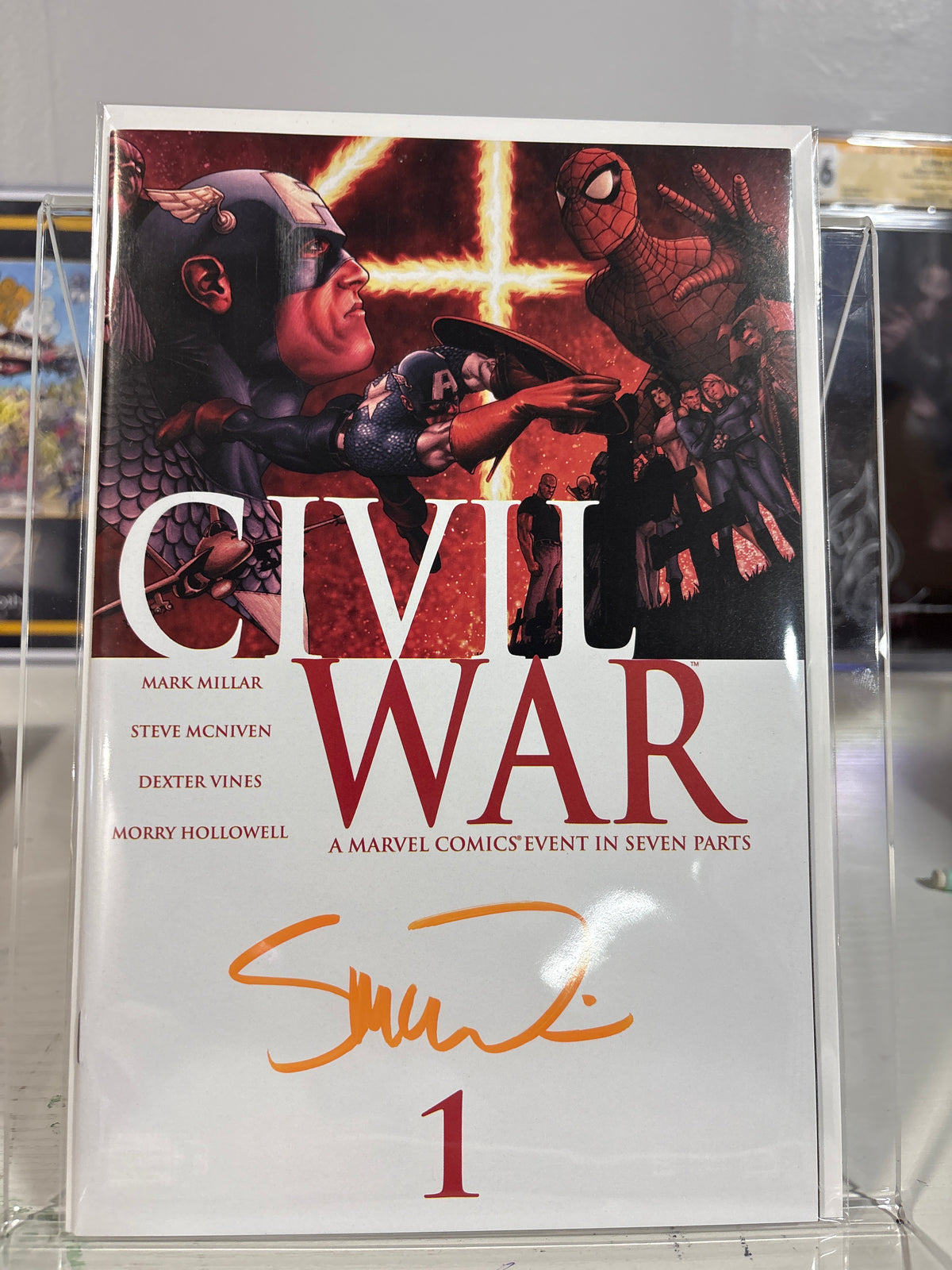 Civil War #1 Facsimile Edition Signed Steve McNiven