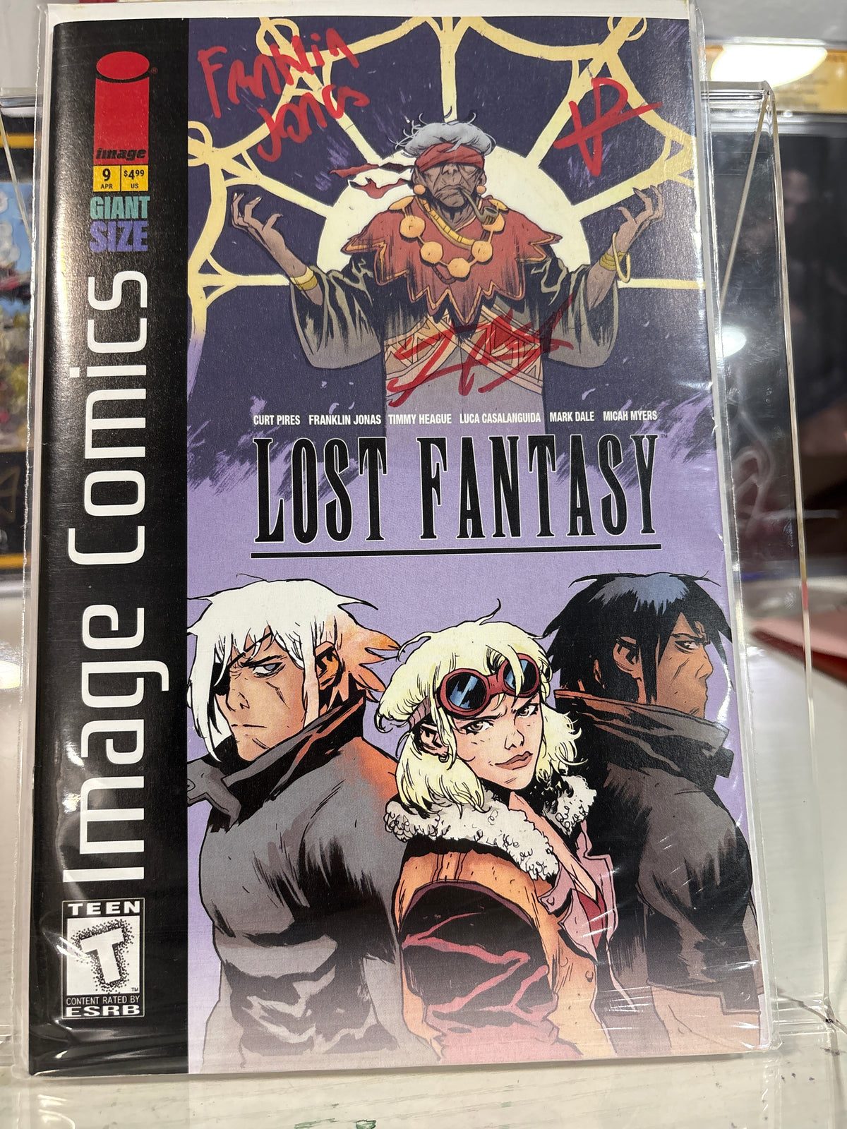 Lost Fantasy #9 1st Print Triple Signed Pires Jonas Heague + COA Image Comics
