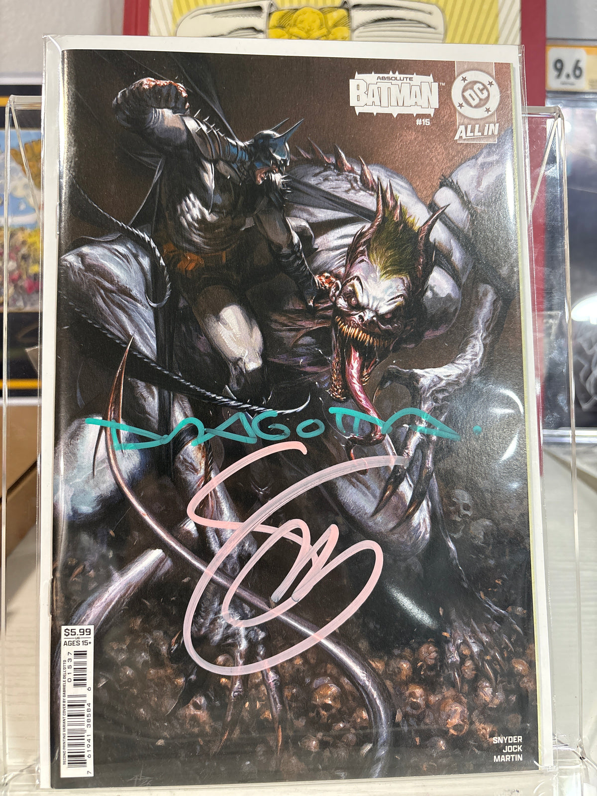 Absolute Batman #15 Dell’Otto – Signed Snyder & Dragotta – COA