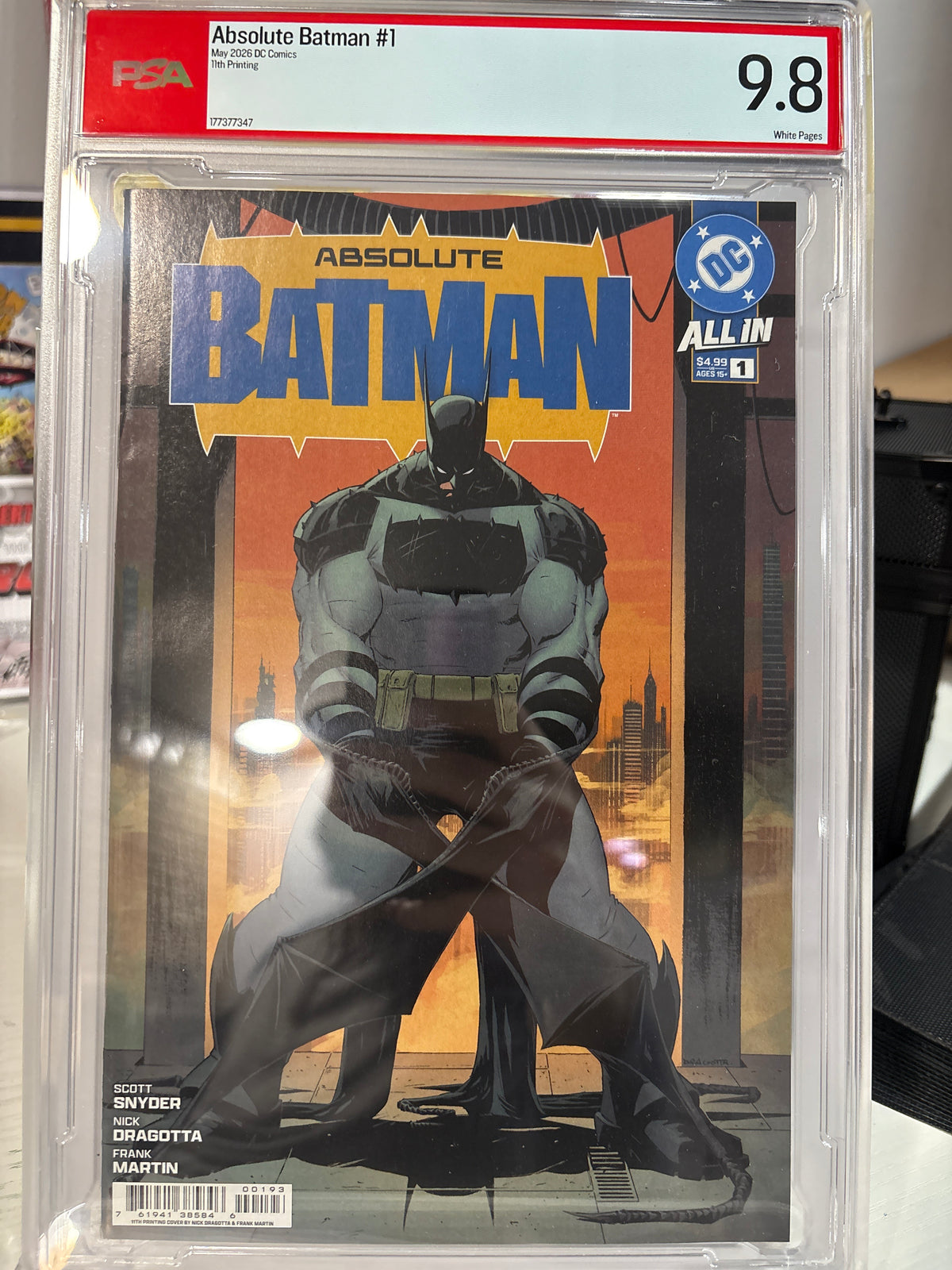 Absolute Batman #1 — 11th Printing, PSA 9.8 White Pages