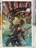 Aliens vs. Predator #4 Dave Dorman Cover Signed & Xenomorph Remarked – Dark Horse 1990