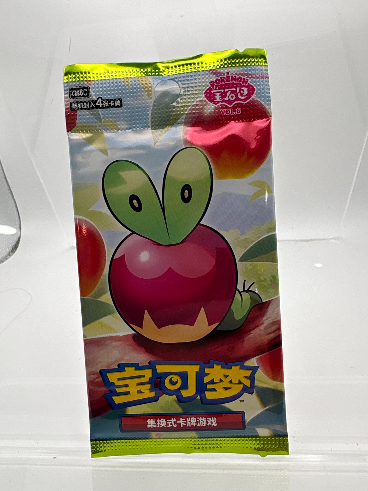 Pokémon TCG Chinese Pokémon CB06C Vol. 6 Booster Pack – Applin Artwork – Sealed