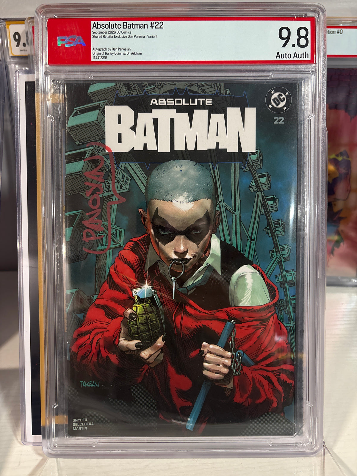 Absolute Batman #22 Dan Panosian Exclusive PSA 9.8 Signed Dan Panosian