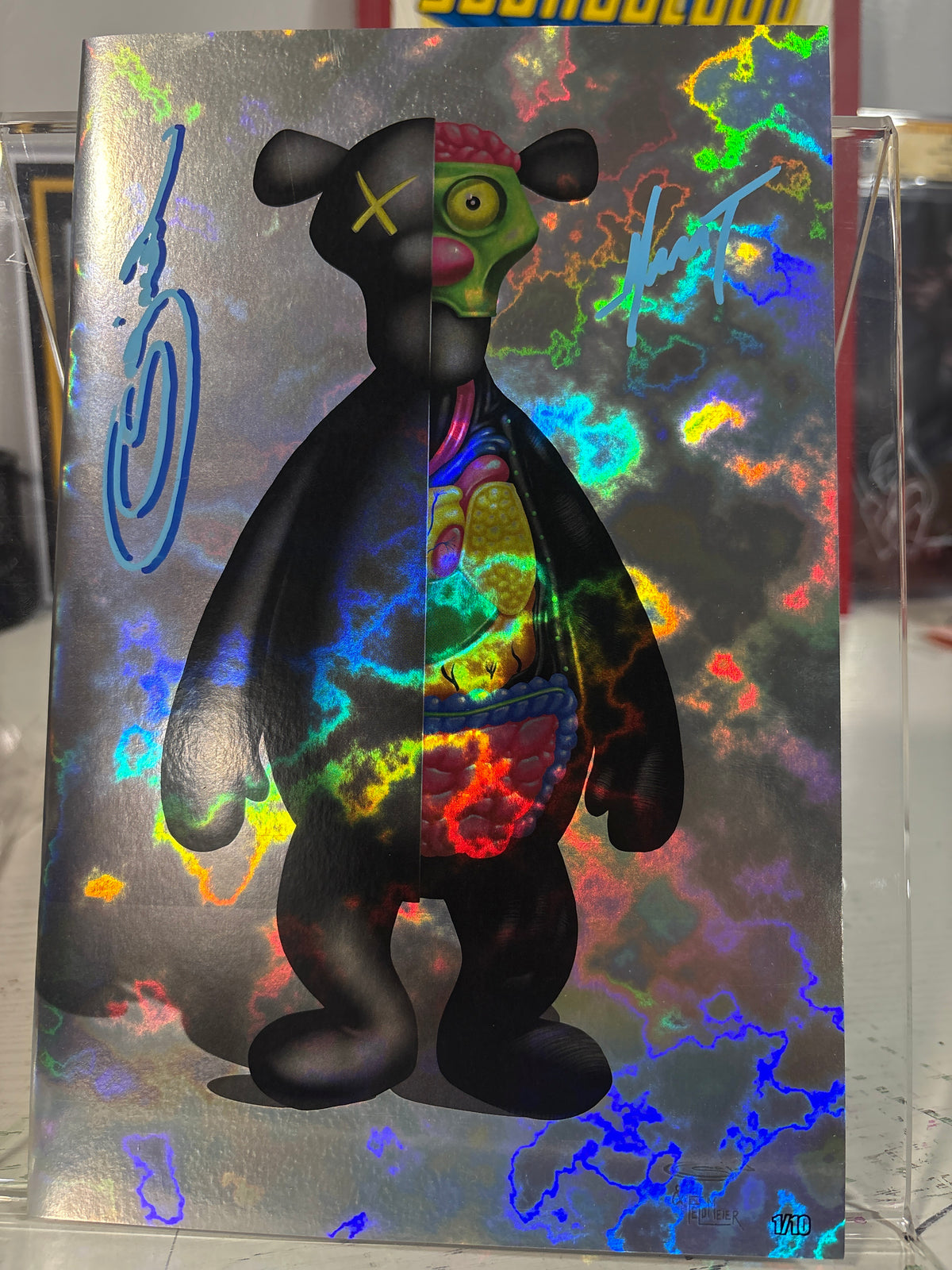 Tiggomverse #Poohverse Magma Foil 1/10 #1 Signed Sajad Shah & Marat Mychaels + COA