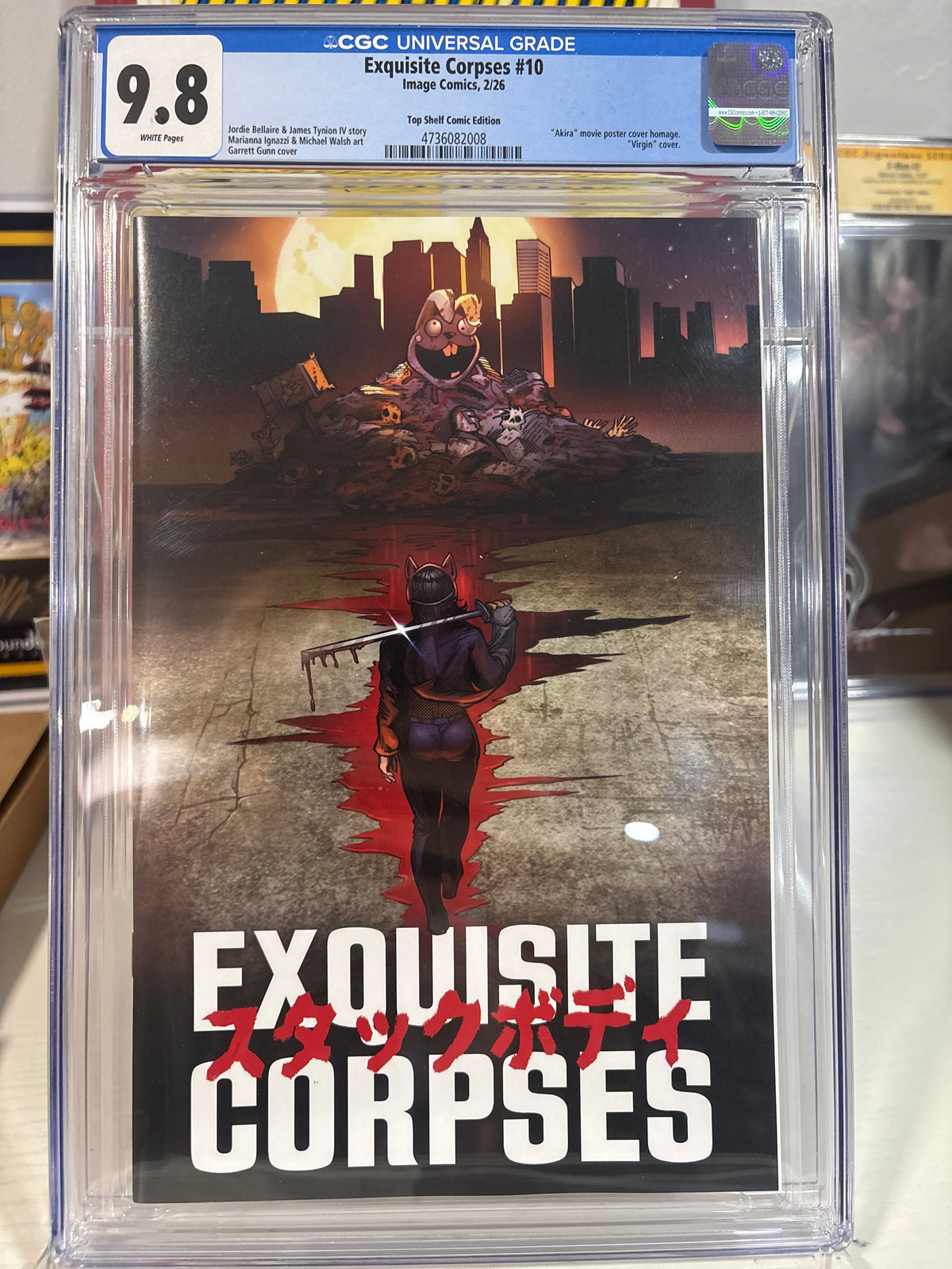 Exquisite Corpses #10 CGC 9.8 – Garrett Gunn Akira Homage Virgin – #29/200 Top Shelf Exclusive