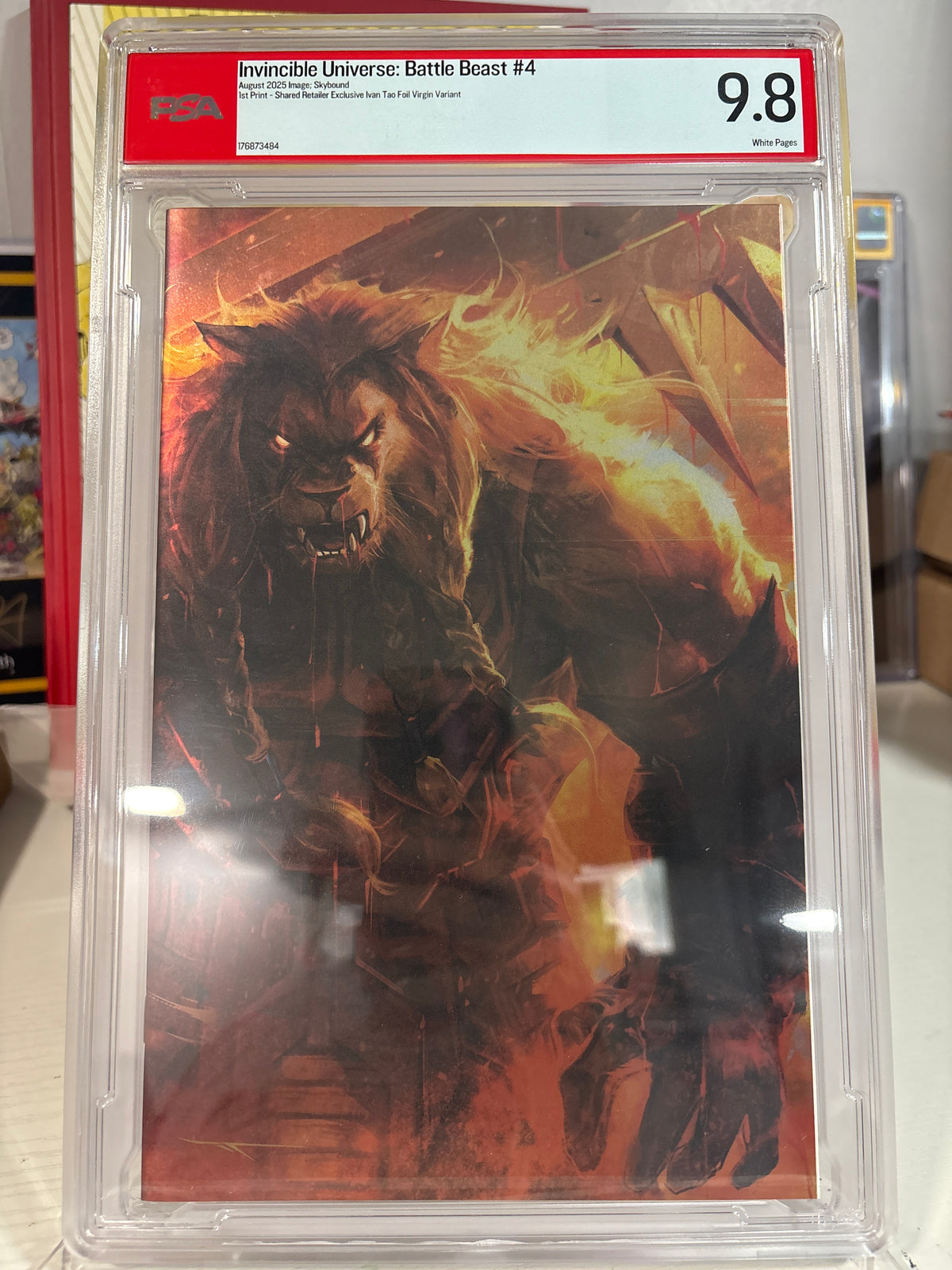 Battle Beast #4 Ivan Tao Virgin Foil LTD 1000 PSA 9.8 White Pages