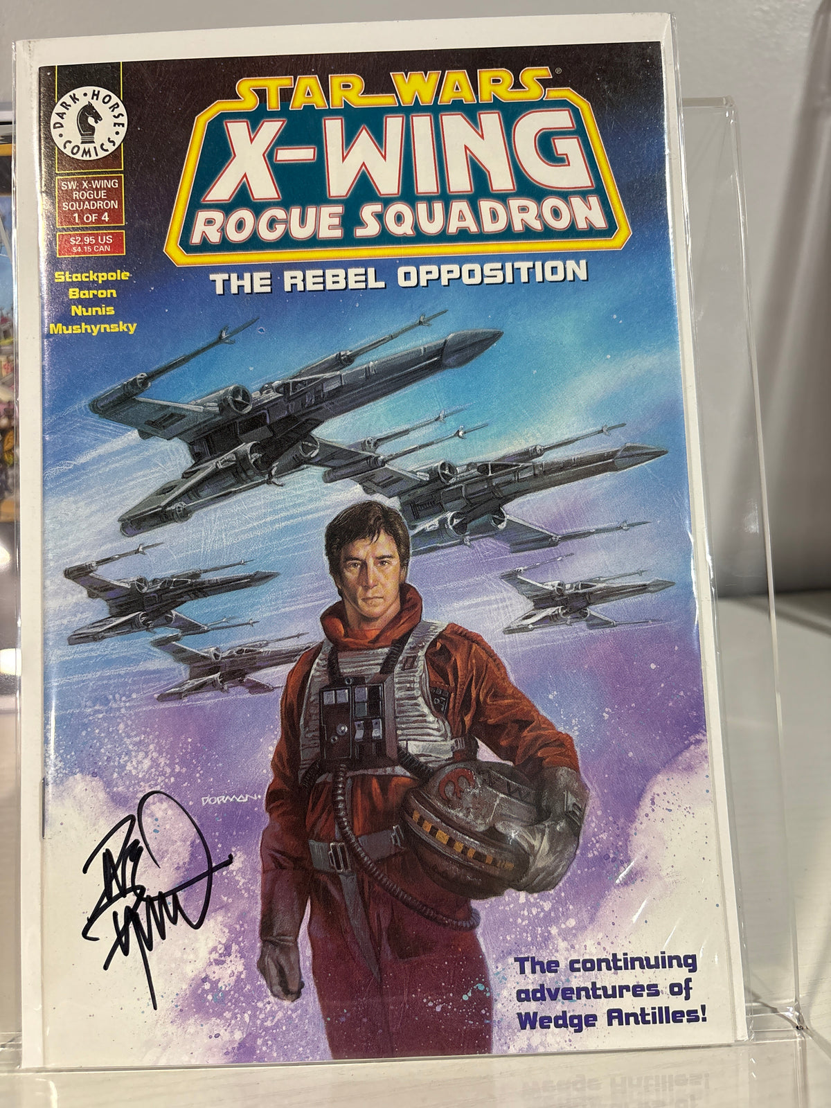 Star Wars X-Wing Rogue Squadron #1 Signed Dave Dorman – Rebel Opposition Dark Horse 1995