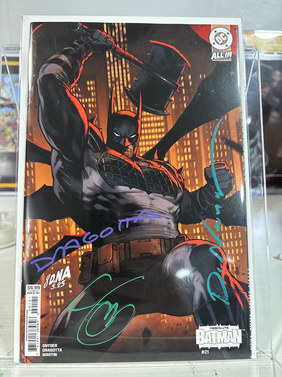 Absolute Batman #21 David Nakayama Variant Triple Signed Snyder Dragotta Nakayama