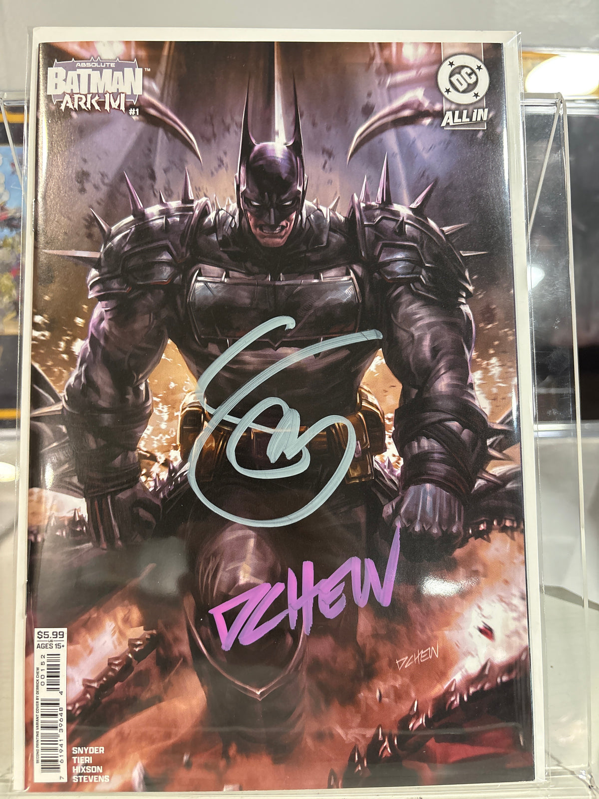 Absolute Batman Ark-M #1 Derrick Chew Variant Signed Snyder & Chew + COA