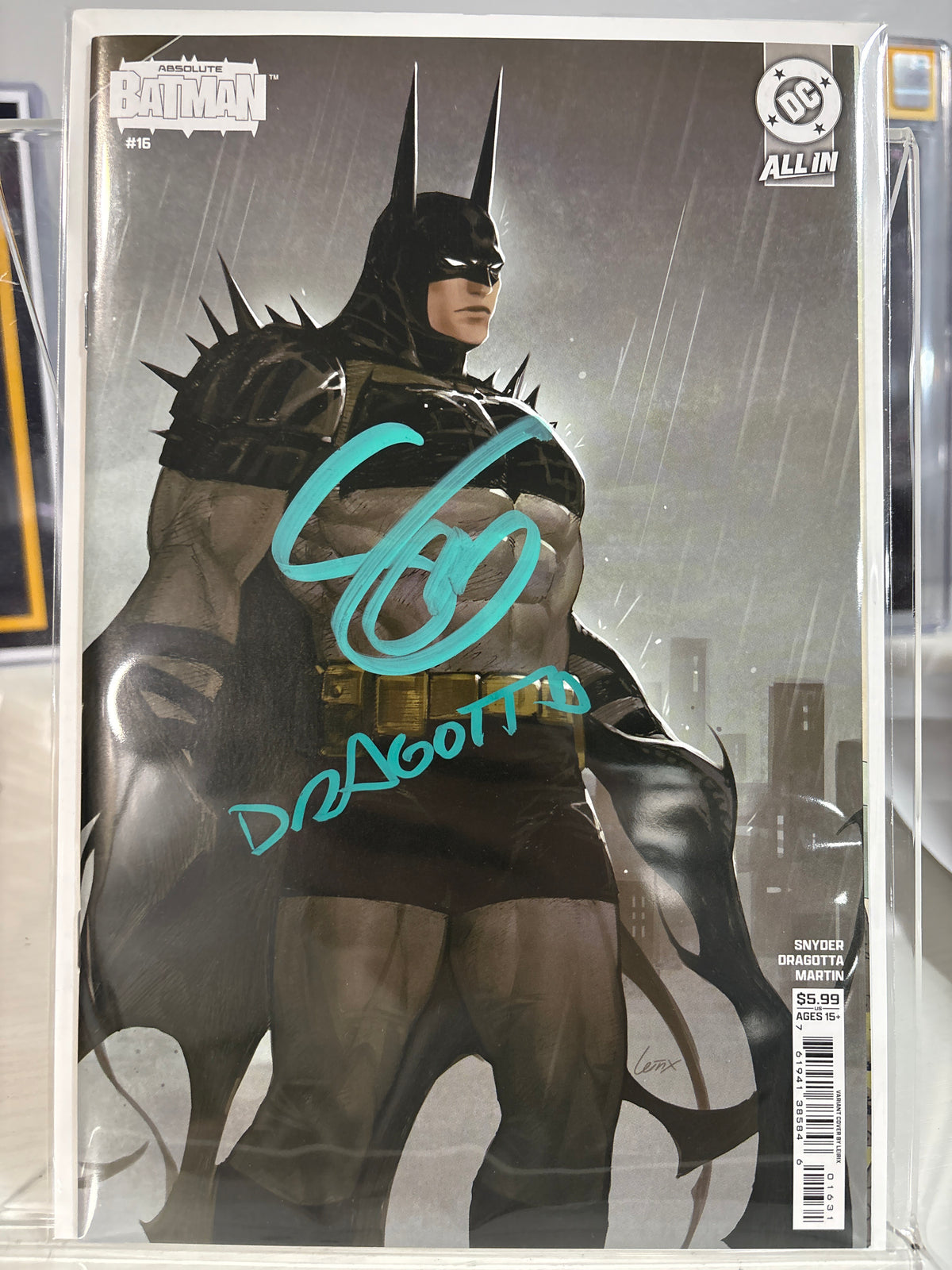 Absolute Batman #16 1st Print Leirix Variant Signed Snyder & Dragotta + COA