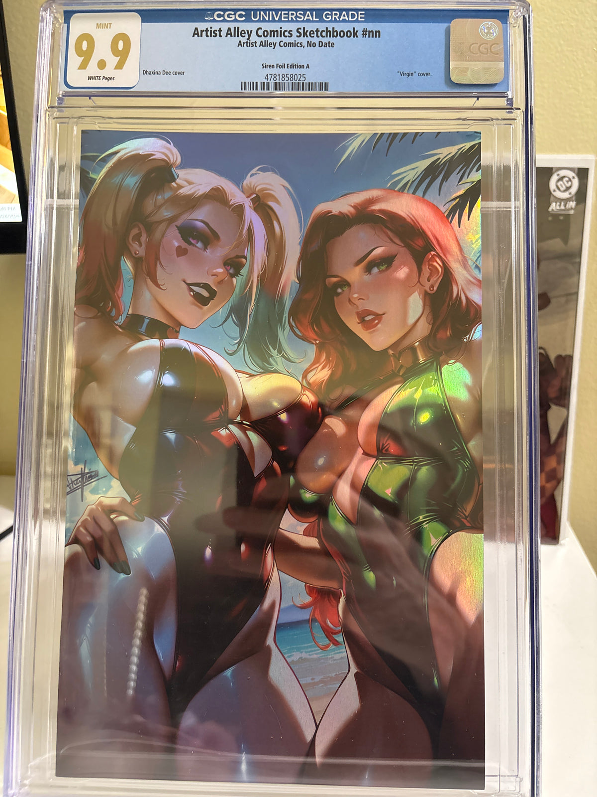 Artist Alley Comics Sketchbook #nn Siren Foil Edition A CGC 9.9 Dhaxina Dee Virgin Cover