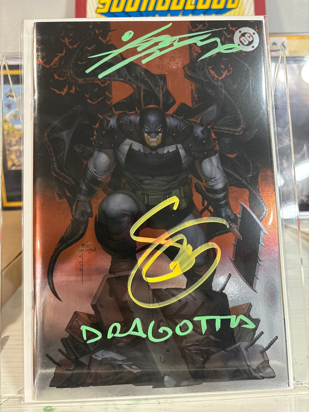 Absolute Batman #1 InHyuk Lee Foil – Triple Signed Snyder, Lee & Dragotta – COA
