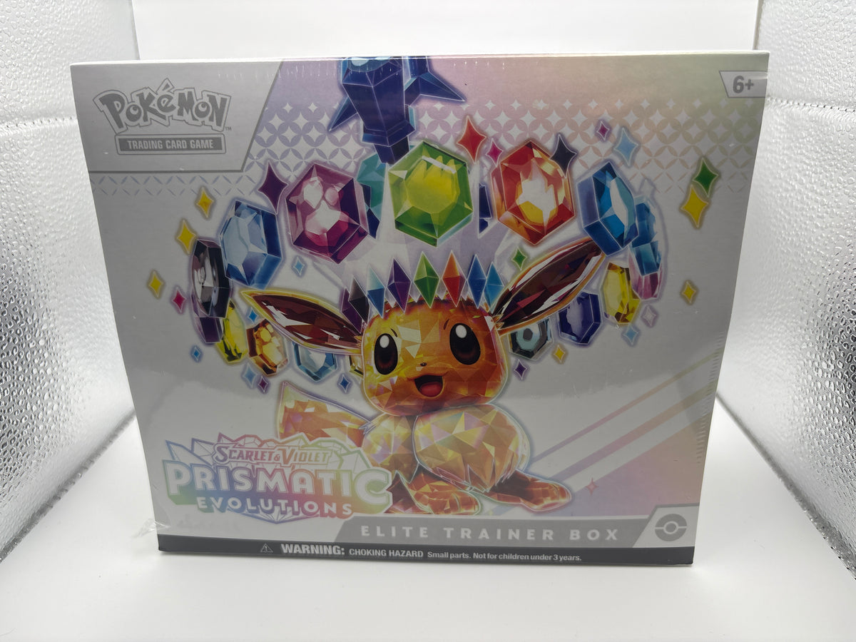 Pokémon TCG Scarlet & Violet Prismatic Evolutions Elite Trainer Box – Factory Sealed Eevee ETB