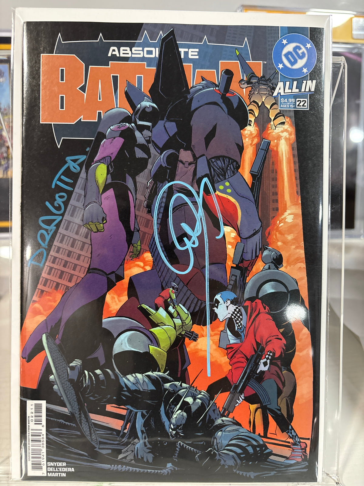 Absolute Batman #22 1st Print Cover A Signed Snyder & Dragotta + COA