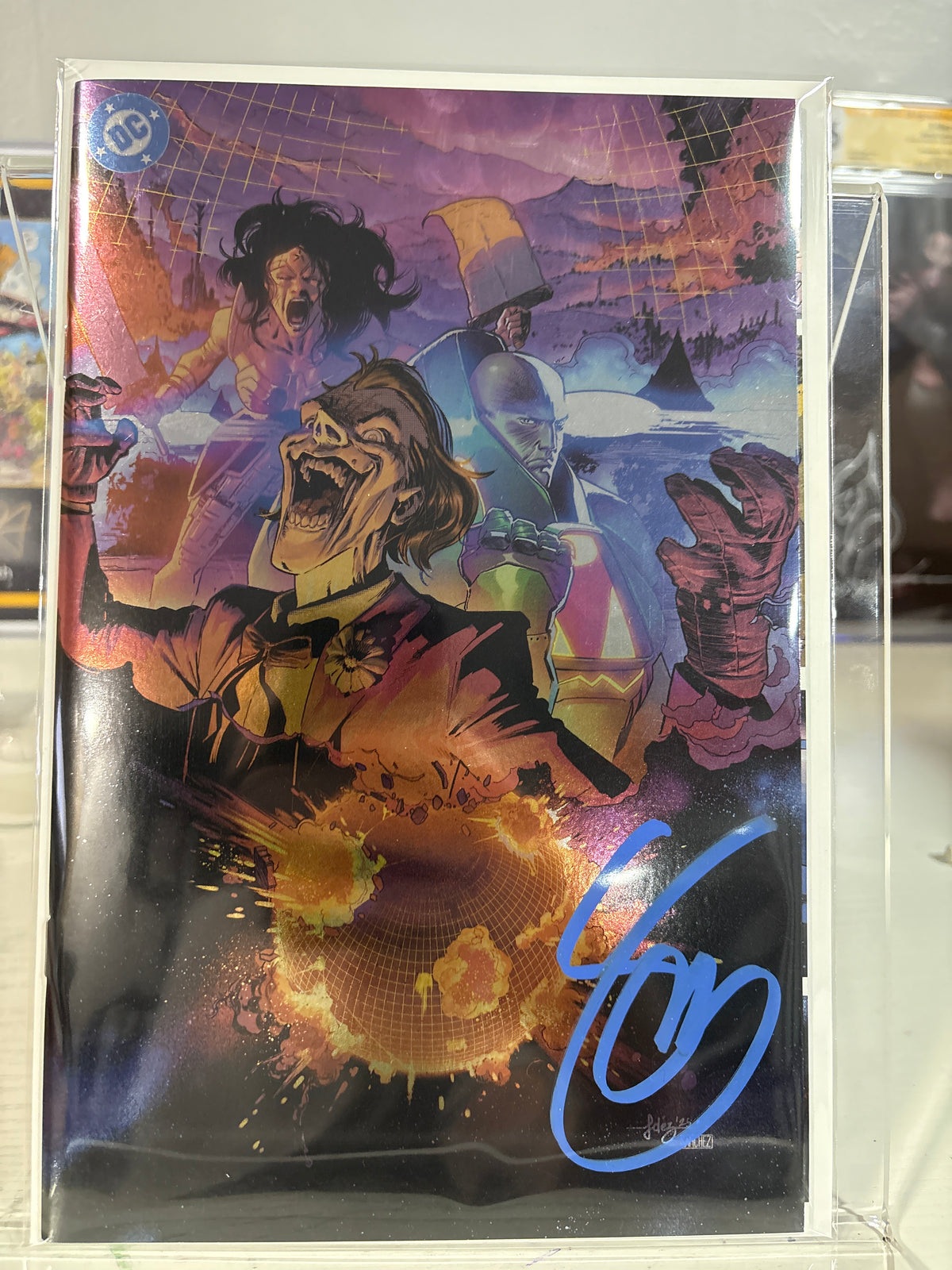 DC K.O. #3 Foil Variant Signed Scott Snyder + COA Javi Fernández Cover