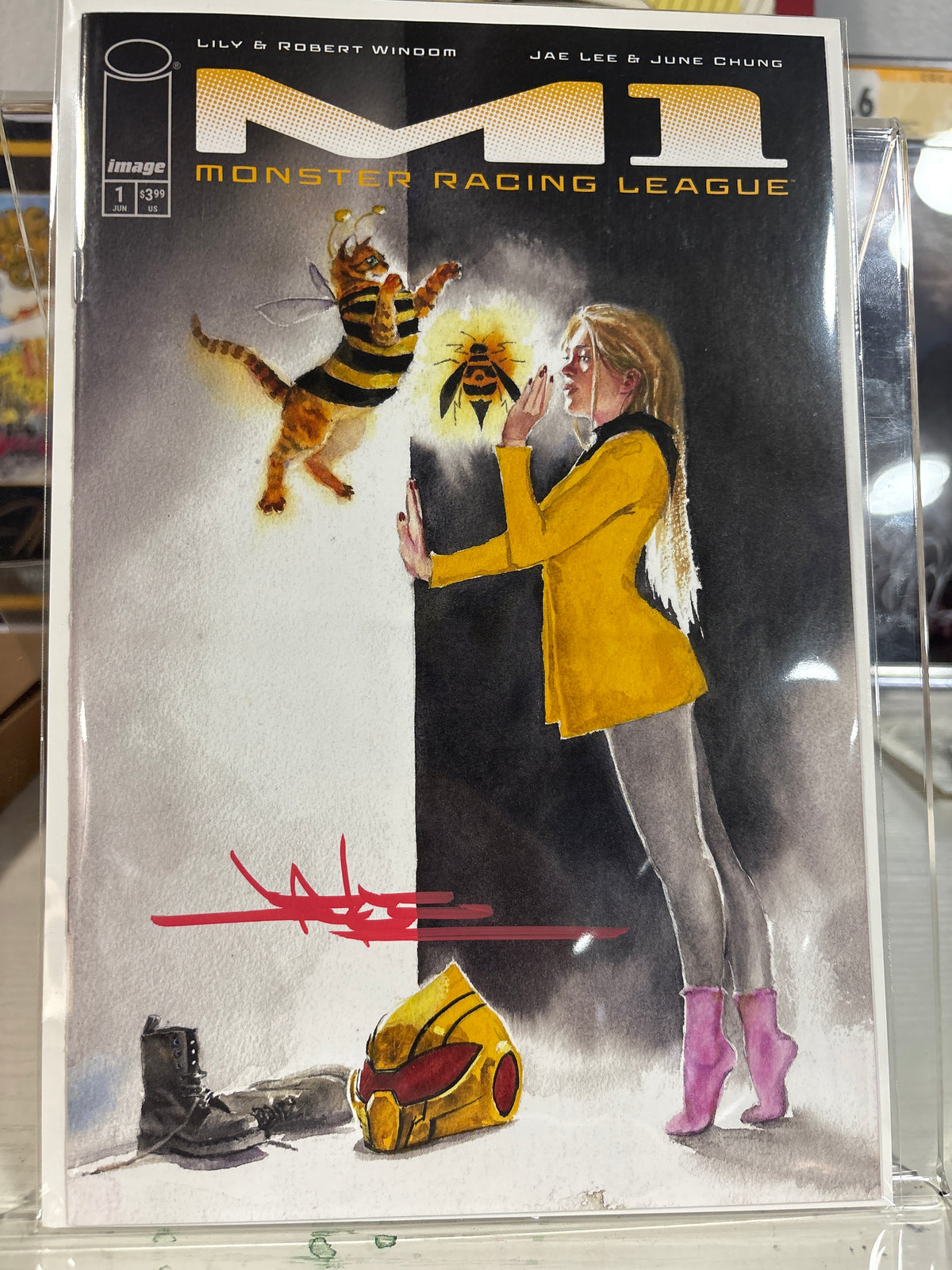 M1: Monster Racing League #1 Jae Lee Variant – Signed by Jae Lee – COA