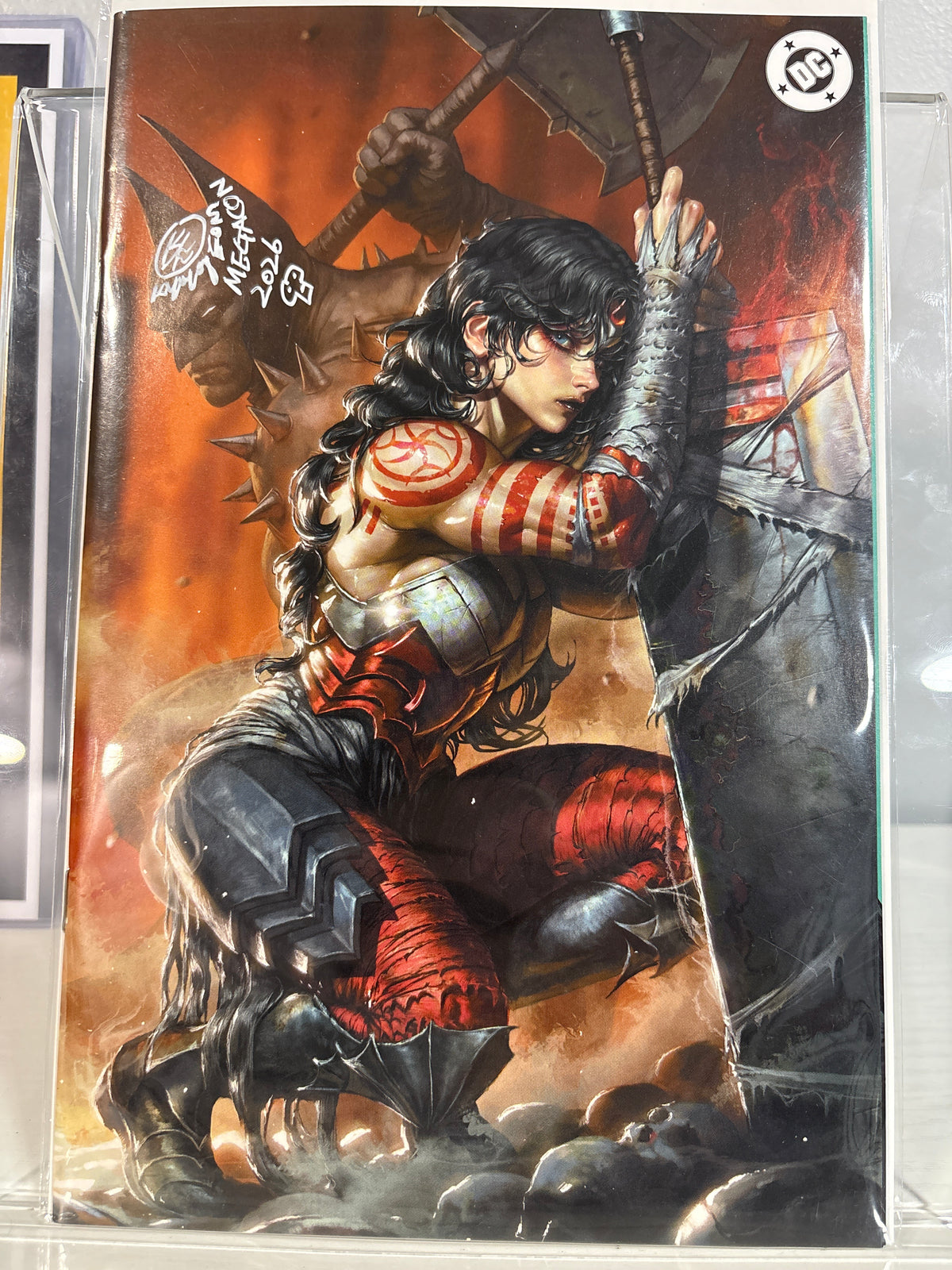 Absolute Wonder Woman #15 Kyuyong Eom MegaCon 2026 Foil LTD 999 Signed & Remarked