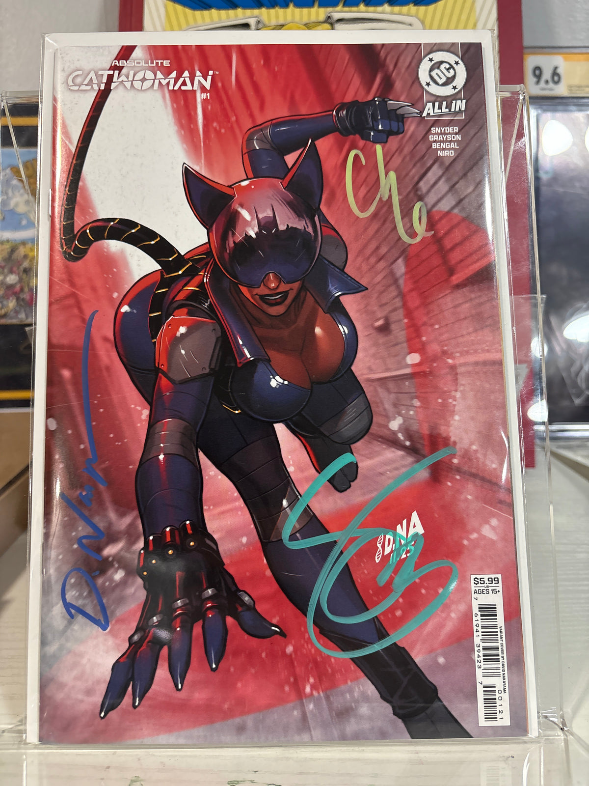 Absolute Catwoman #1 David Nakayama Variant – Triple Signed Snyder, Grayson & Nakayama – COA